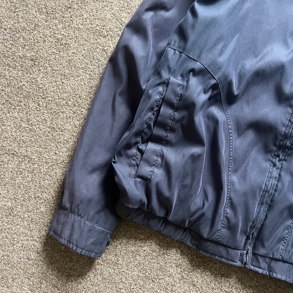 VTG 90s Navy Lightweight Bomber Jacket Men’s L Weatherproof Hipster Streetwear - Picture 12 of 16